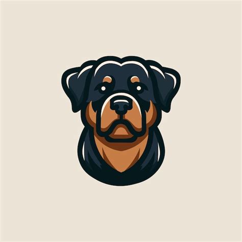 Premium Vector Rottweiler Dog Mascot Logo Illustration