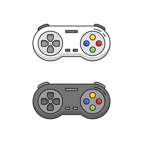 Premium Vector Set Of Gamepad Icon Vector Illustration Joystick On