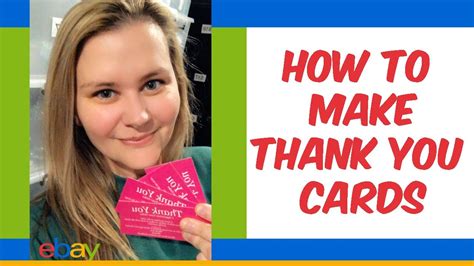 How To Make Thank You Cards For Ebay Making Thank You Cards For Ebay