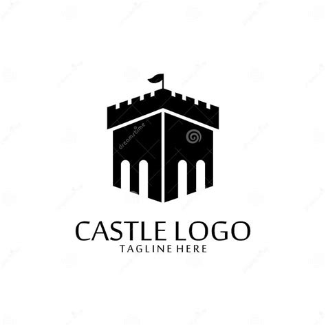 Vector Castle Logo Icon Template Stock Vector Illustration Of