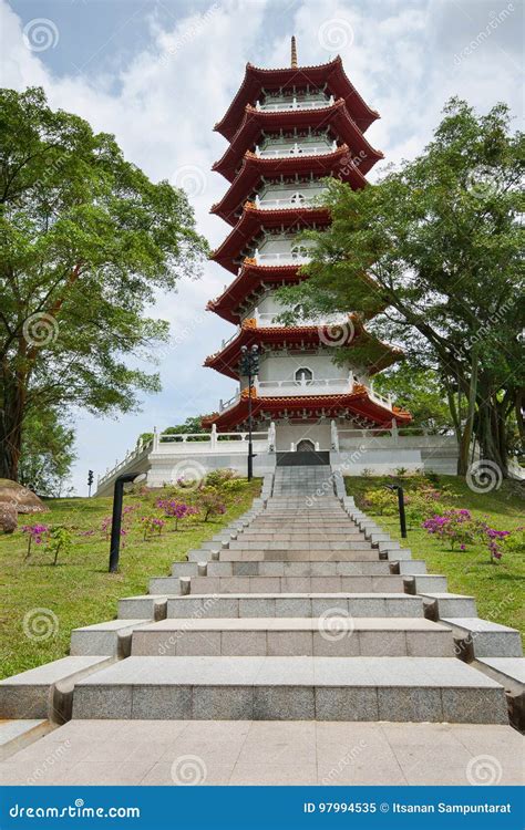 Chinese Pagoda stock image. Image of building, public - 97994535