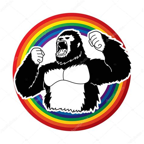 Angry King Kong, Big Gorilla — Stock Vector © sila5775 #153418558