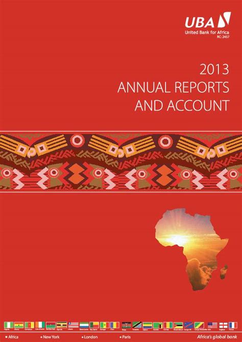 United Bank For Africa Plc Uba Ng Annual Report