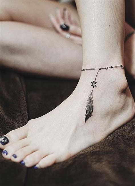 จดประกายความโดดเดนทขอเทา ดวยไอเดยรอยสก Cute Ankle Tattoos