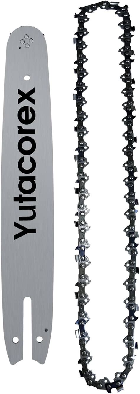 Yutacorex 16inch Chainsaw Guide Bar And Chain Combo Replacement Accessories Fits