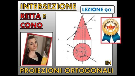 Disegno Tecnico Lez 90 INTERSEZIONE Tra Una Retta E Un Cono In