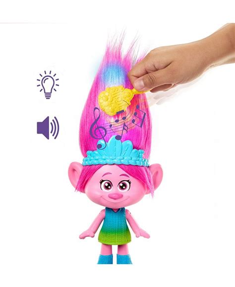 Trolls DreamWorks Band Together Rainbow Hairtunes Poppy Doll, Light ...