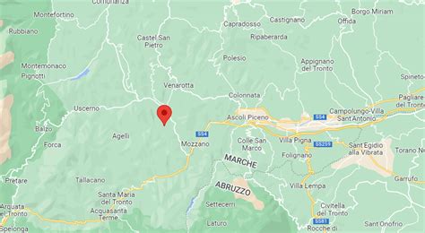 Terremoto Marche Scossa Di In Provincia Di Ascoli Piceno