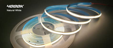 Flexible Dotless Rgbcct Cob Led Strip Lights Derun Led