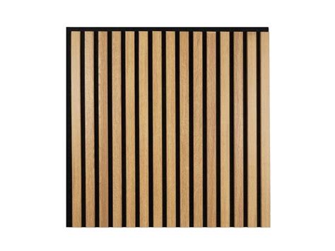 LAMELE MDF NA FILCU AKUSTYCZNE 60x60cm jasny dąb WL 600600 czarny