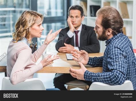 Couple Arguing Lawyer Image Photo Free Trial Bigstock