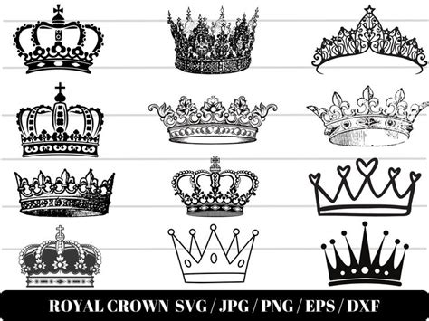 Royal Crown Svg File King Crown Svg Queen Crown Svg Princess Tiara