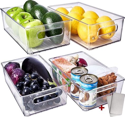 Fullstar Fridge Organisers Bins Set Of 4 Fridge Storage Containers