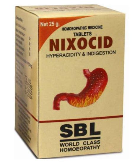 Sbl Nixocid Tablet Tablet Gm Pack Of Buy Sbl Nixocid Tablet