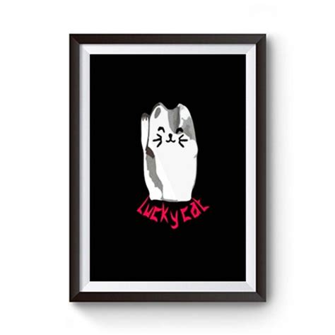 Lucky Cat Maneki-Neko Premium Matte Poster - posterpict.com