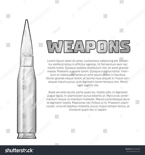vintage weapons poster stock vector royalty   shutterstock