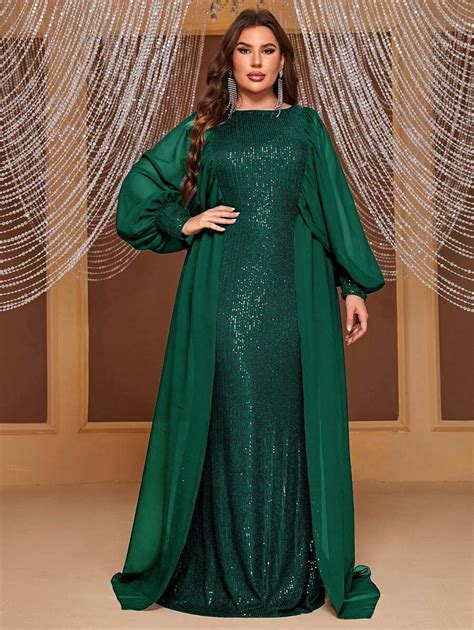 Giffniseti Women S Plus Size Party Prom Dress With Sequin And Lantern