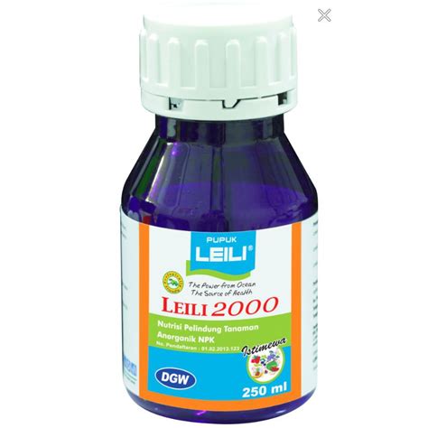 Jual Pupuk Leili 2000 250ml Npk Cair Nutrisi Tanaman Shopee Indonesia