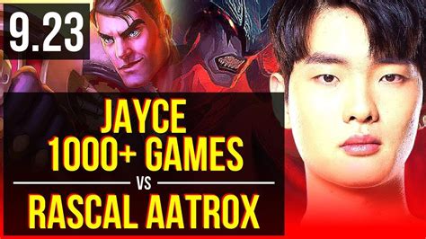 Jayce Vs Rascal Aatrox Top 42m Mastery Points 1000 Games Korea