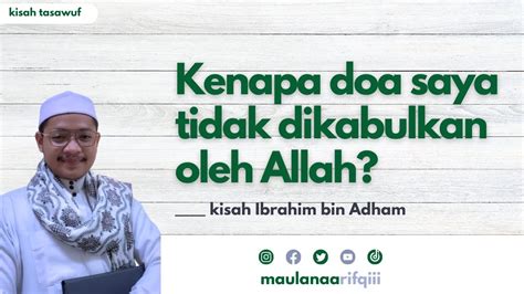 GARA GARA HAL INI DOA KITA TIDAK KUNJUNG DIKABULKAN OLEH ALLAH Ahmad