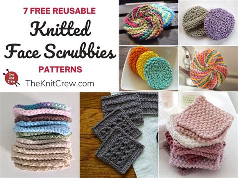 7 Free Knitted Reusable Face Scrubbie Patterns The Knit Crew