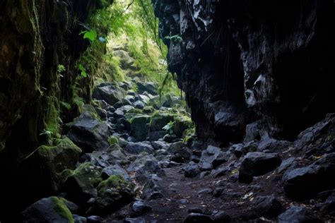 Cavern outdoors nature plant. AI | Free Photo - rawpixel