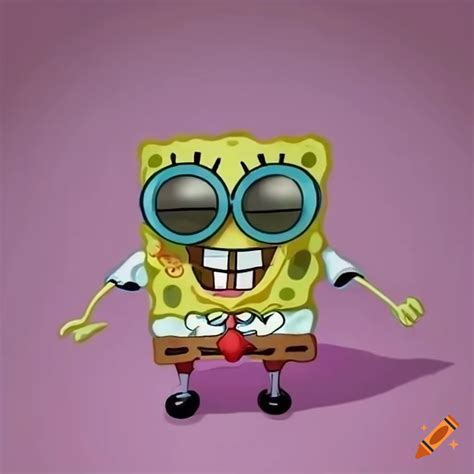 Spongebob With Sunglasses At The Beach On Craiyon