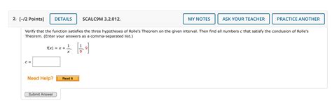 Solved Verify That The Function Satisfies The Three