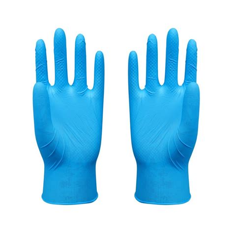 Food Processing Plastic Gloves Blue Disposable Vinyl Powder Free