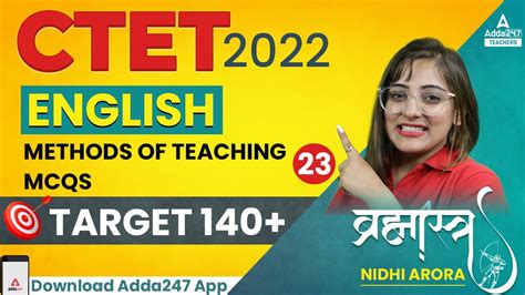 Methods Of Teaching Mcq For Ctet Ctet English Pedagogy