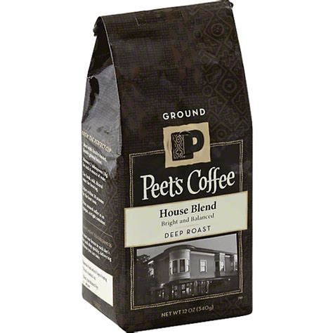 Peets Coffee Coffee Ground Dark Roast House Blend Buehler S