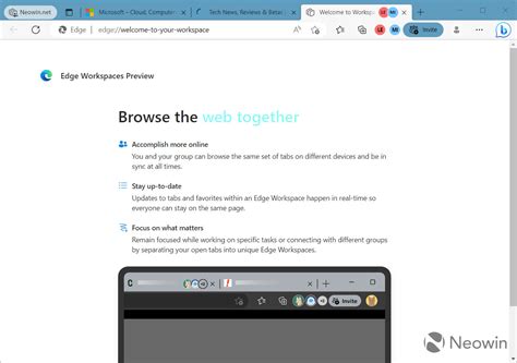 Edge Workspaces Bring Collaborative Browsing To All Consumers Neowin