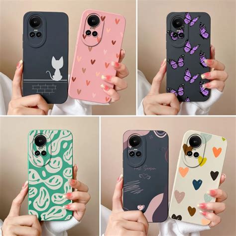 Cases For Oppo Reno Pro G Heart Butterfly Full Protection Soft