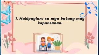 Esp Q Week Ppt Pptx Pagpapakita Ng Malasakit Sa May Kapansanan Ppt