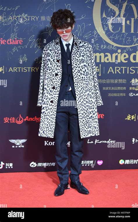 Singer And Rapper Cai Xukun Of Chinese Boy Group Nine Percent Poses As