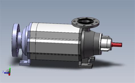 侧通道高压水泵solidworks 2018模型图纸下载 懒石网