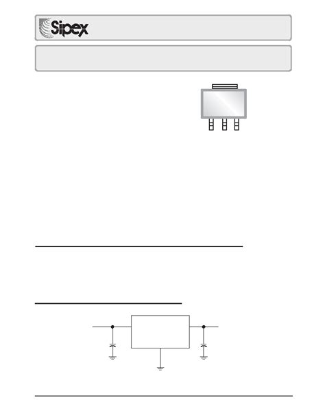 SPX3940M3 3 3 Datasheet 1 11 Pages SIPEX 1A Low Dropout Voltage