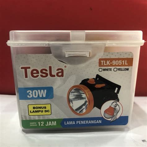 Jual Senter Kepala Tesla Bola Dc TLK 9051N TLK 9051L Cahaya Putih