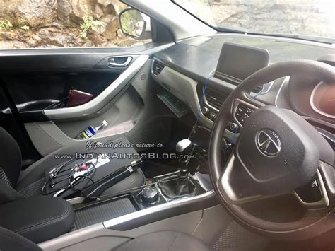 Production-spec Tata Nexon interior layout & rear seat spotted up close