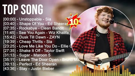 Top Songs Sia Justin Bieber Rihanna Miley Cyrus Dua Lipa