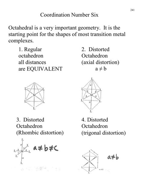 Coordination Number Six