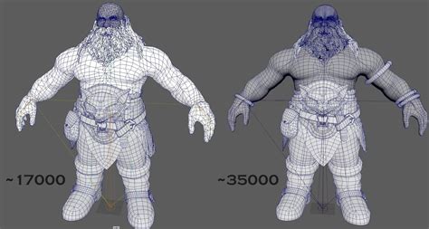 3d Model Dwarf Game Ready Low Poly 3d Model Vr Ar Low Poly Rigged