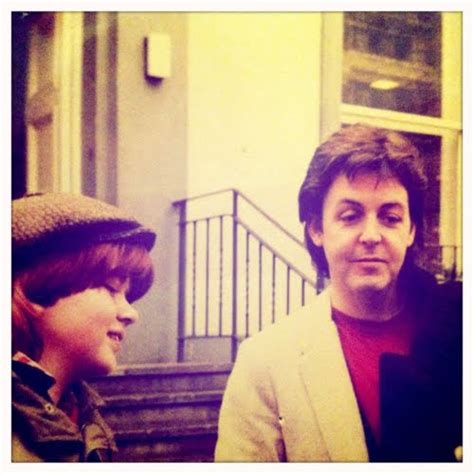 Meet the Beatles for Real: Paul with a fan in the 1970's