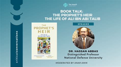 Critical Conversations Book Talk The Prophet S Heir The Life Of Ali