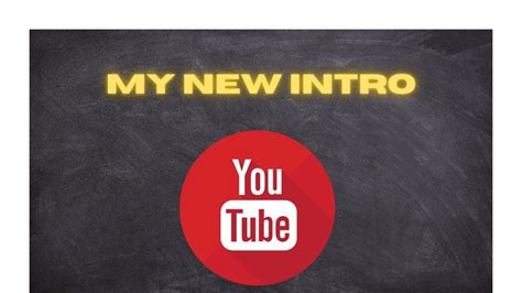 How I Made A New Intro For Youtube😊😊 Youtube