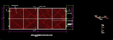 Porton De Ingreso En Autocad Librer A Cad