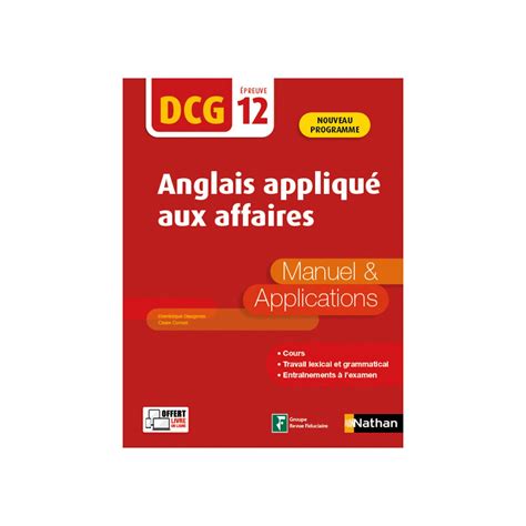 Anglais Appliqu Aux Affaires Epreuve Dcg Manuel Et Applications