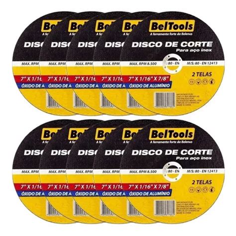 Kit Disco De Corte A O Inox X X Beltools Parcelamento Sem Juros