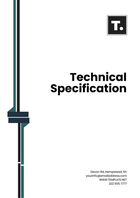 Free Technical Specification Templates And Examples Edit Online