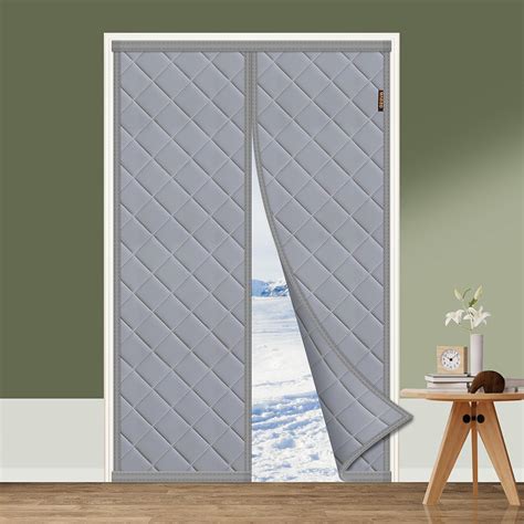 MAGZO Magnetic Thermal Insulated Door Curtain Fits Door Size 60 X 80